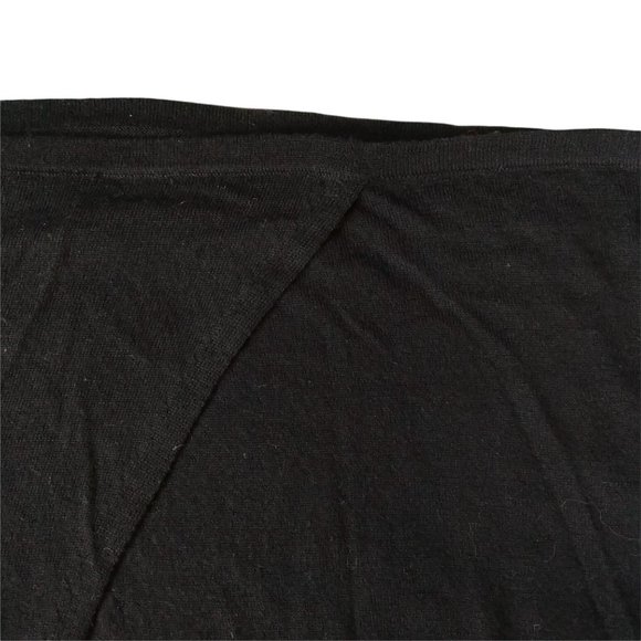 Tahari 100% extrafine merino wool black pullover open back sweater size S - Picture 4 of 6